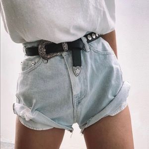 Les.Basics The Roll Up Shorts | Blue